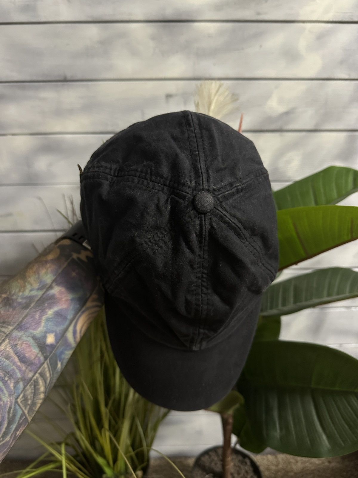 Barbour Rare Cap Barbour 100% Waxed Cotton Hat Y2K Size ONE SIZE - 5 Thumbnail