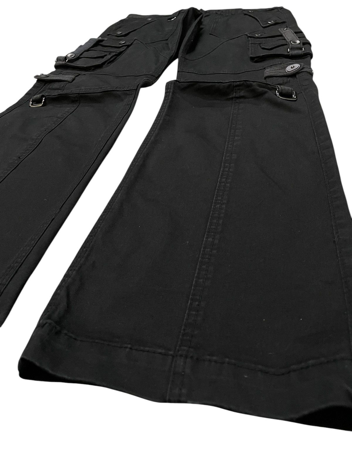 HIDEAWAYS × Japanese Brand × Tornado Mart Hideaways Nicole Bondage Paneled Flared Pants Size US 32 / EU 48 - 6 Thumbnail