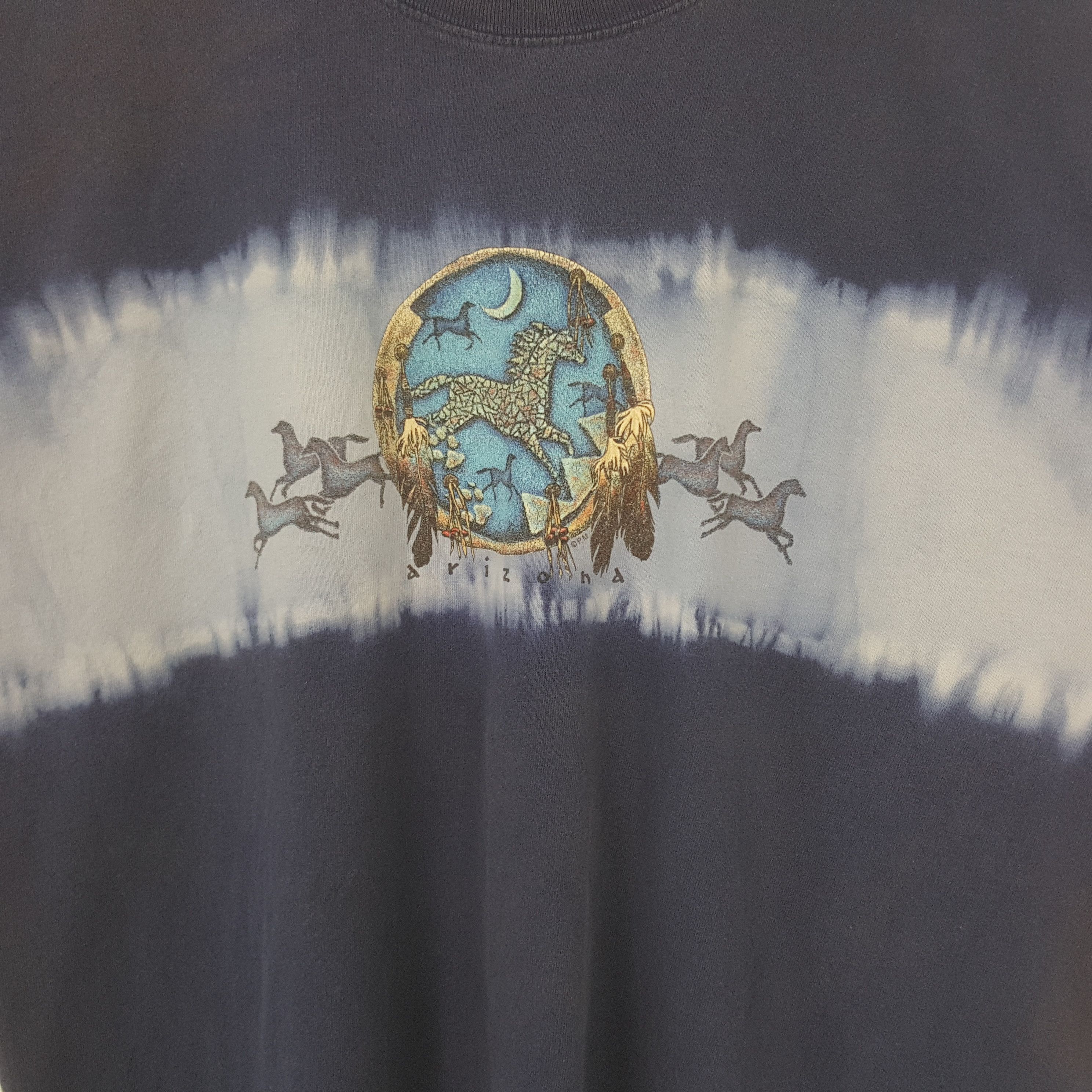 Arizona Jean Co. Vintage Arizona Ocean Tie-dye Tshirt RR20 Size US L / EU 52-54 / 3 - 2 Thumbnail
