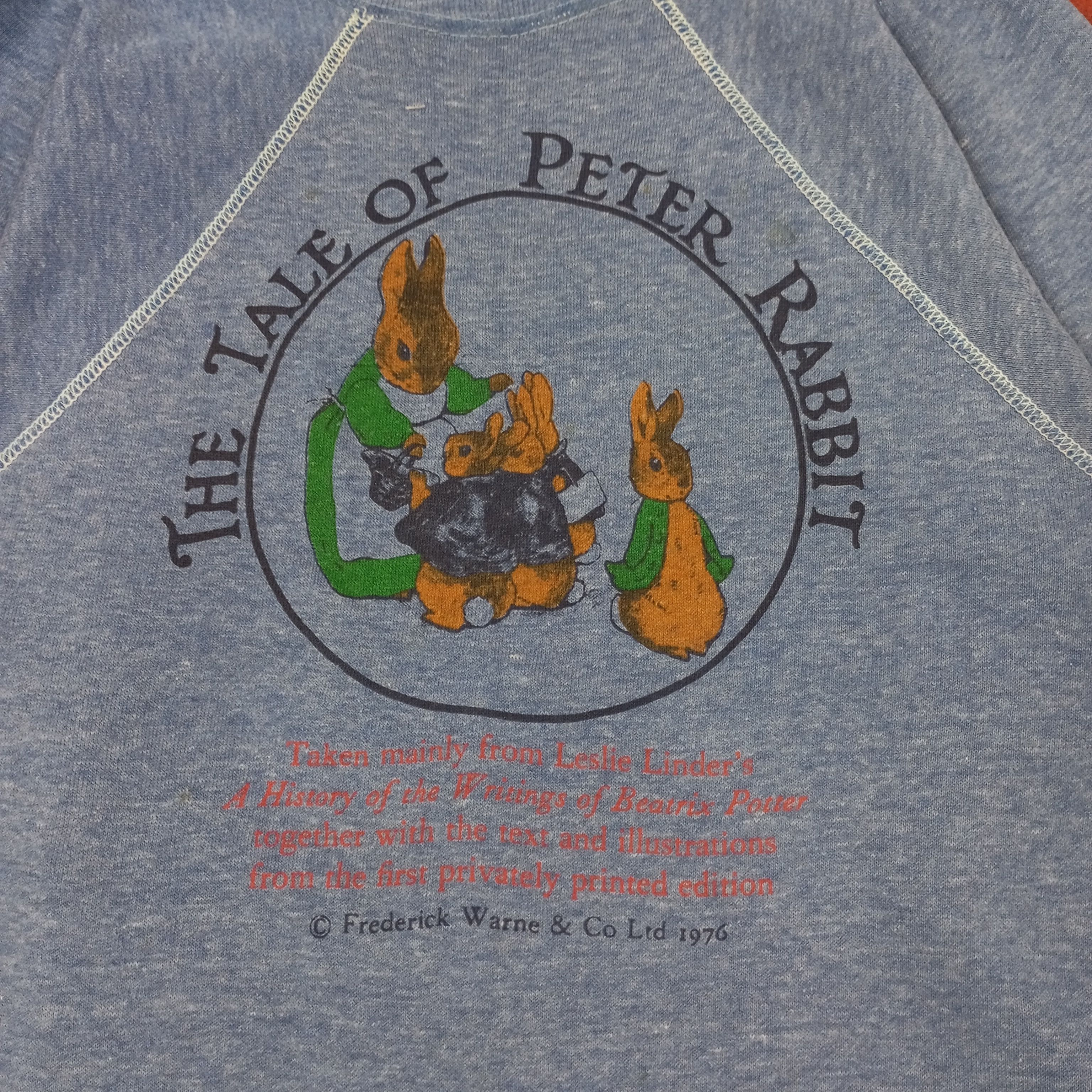 Vintage The Tale Of Peter Rabbit Streetwear Sweatshirt c232n13 Size US S / EU 44-46 / 1 - 2 Thumbnail