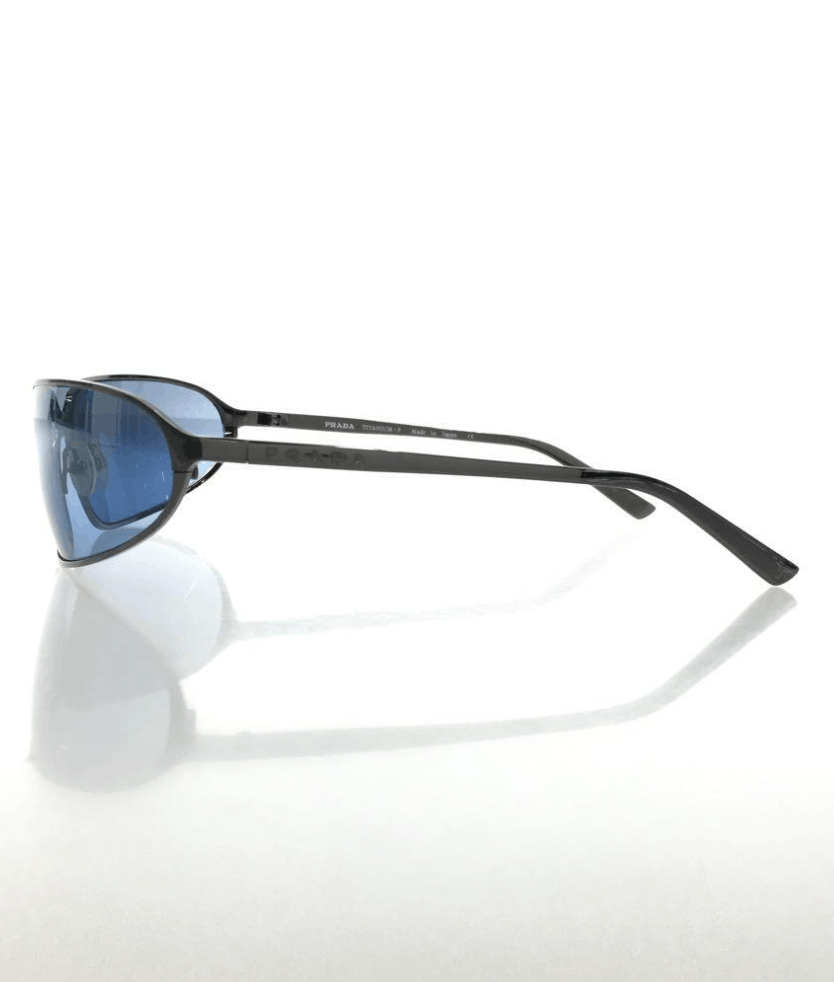 PRADA Sunglasses SPR 52D Star Sport Metal Shield Oval Wrap