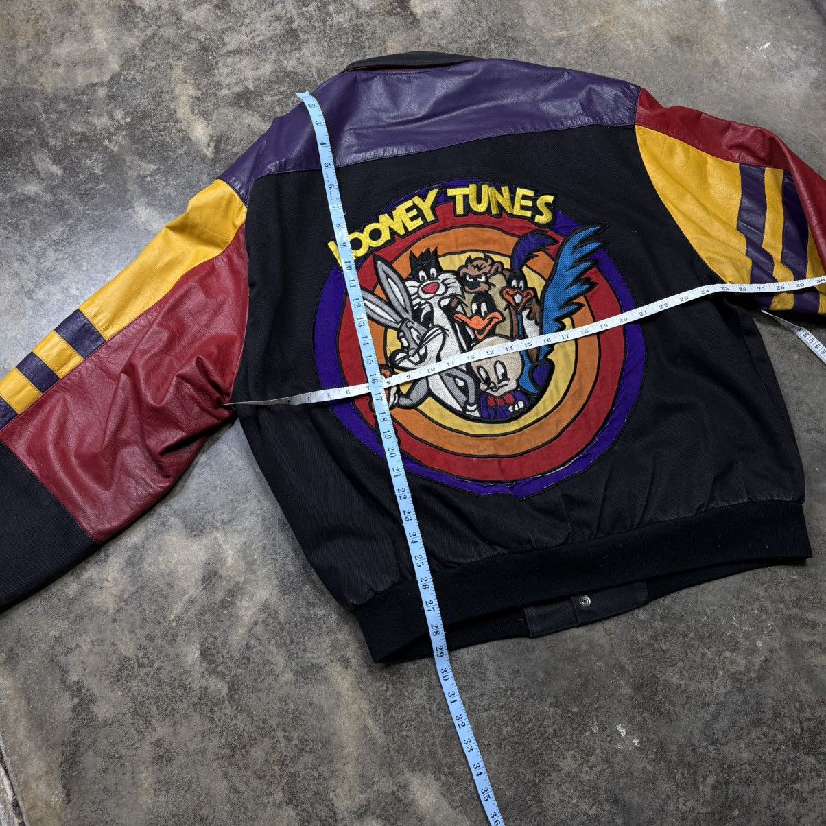 Vintage vintage looney tunes thats all leather jh design jacket Size US XL / EU 56 / 4 - 4 Thumbnail