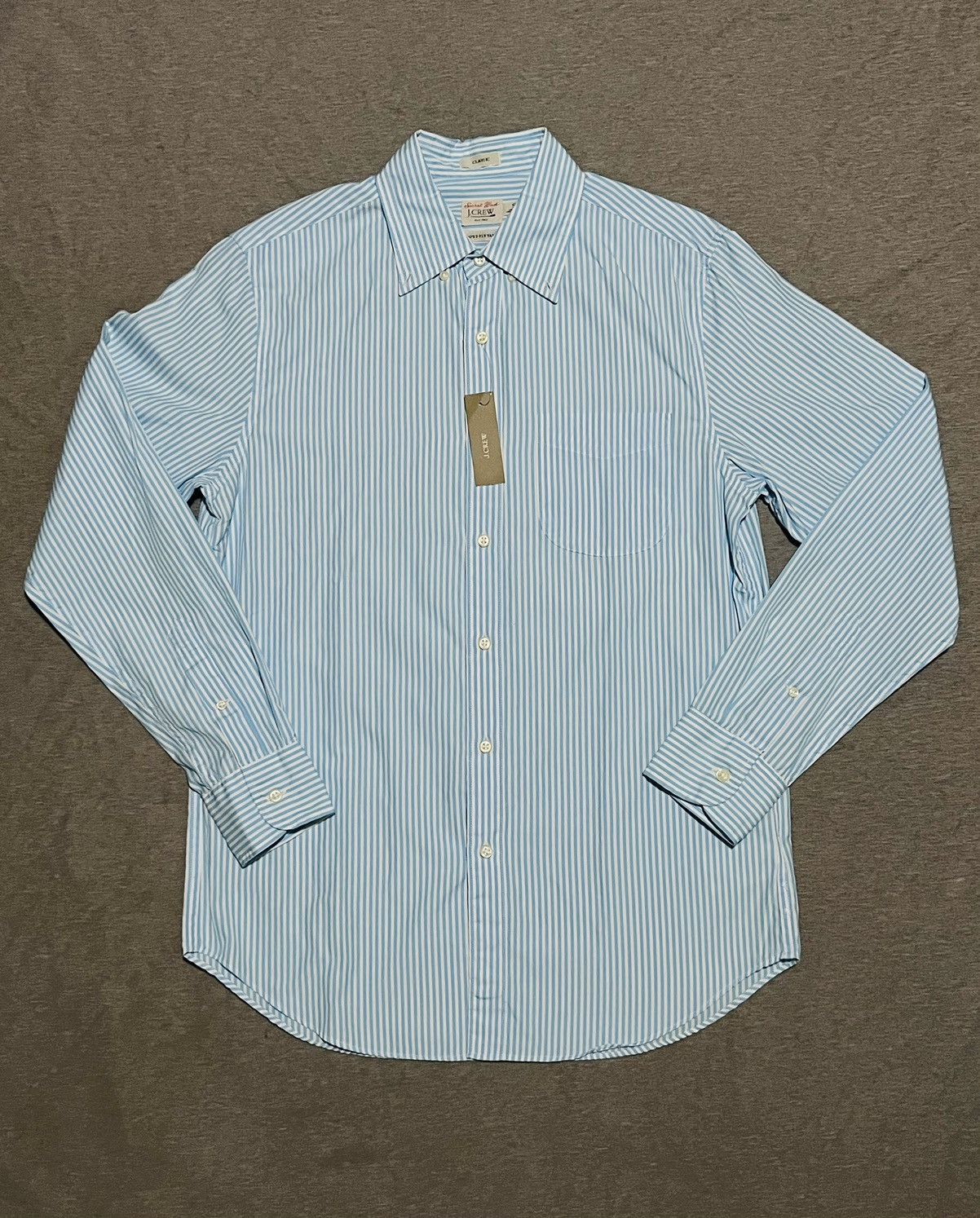 J.Crew J. Crew Blue/White Stripped Long Sleeve Shirt Size US S / EU 44-46 / 1 - 1 Thumbnail