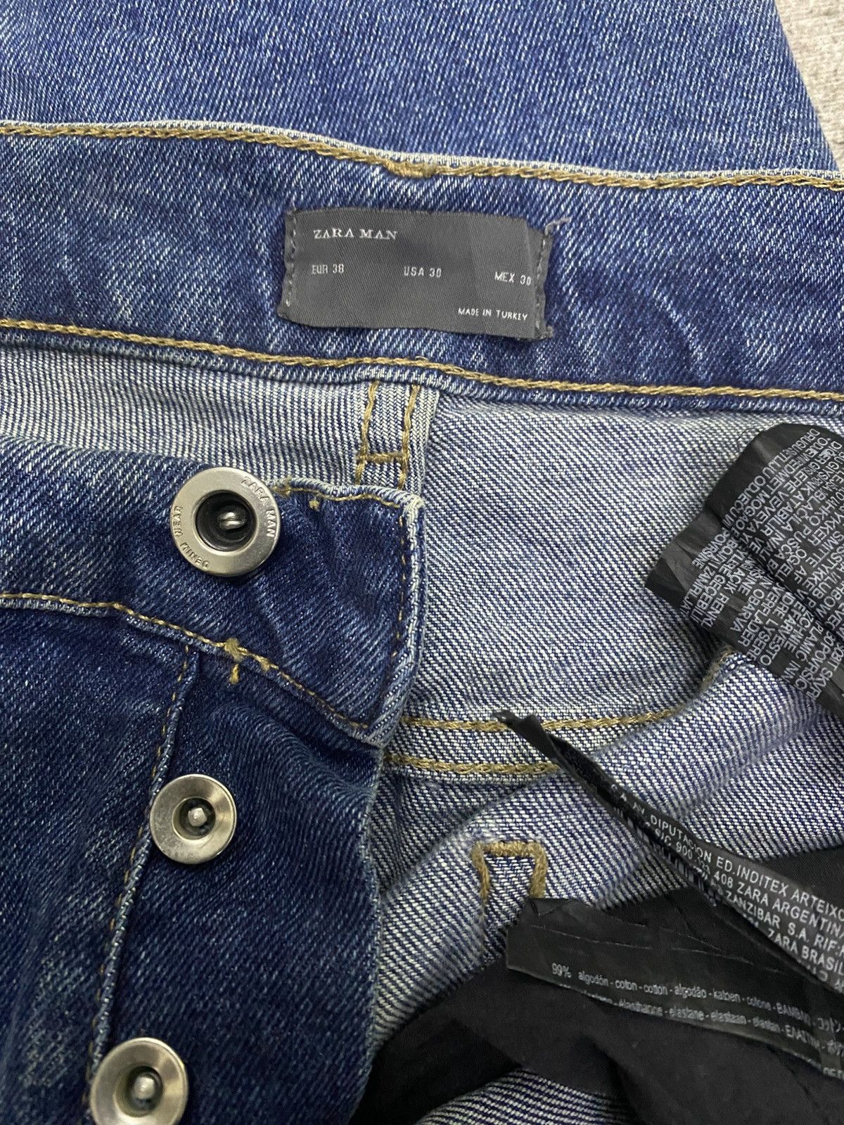 Zara Rare Zara Man Skinny Distressed Denim Size US 30 / EU 46 - 14 Thumbnail