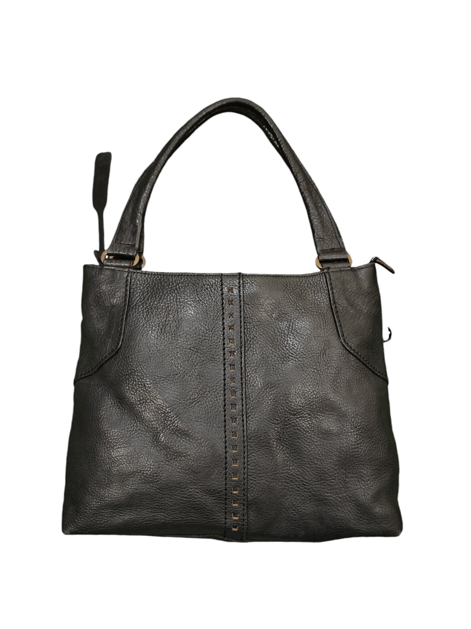 Comme des Garcons Vintage Rouge Japan Black Patina Leather Tote Bag Size ONE SIZE - 3 Thumbnail