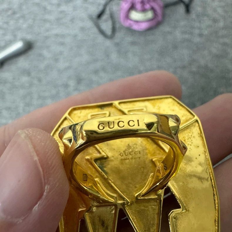 Gucci Gucci Show Elephant Rhinestone Ring 2502-Nextarrow Size ONE SIZE - 6 Thumbnail