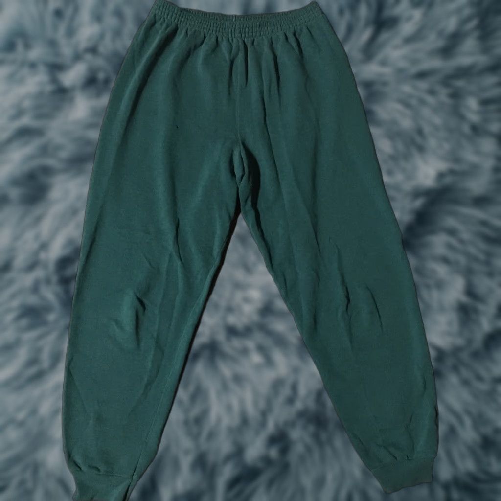 Tultex VINTAGE Tultex Sweatpants Main Selling Point XL Green USA 90s Distressed Grunge Activewear Pants Mens Nike Size US 36 / EU 52 - 1 Thumbnail