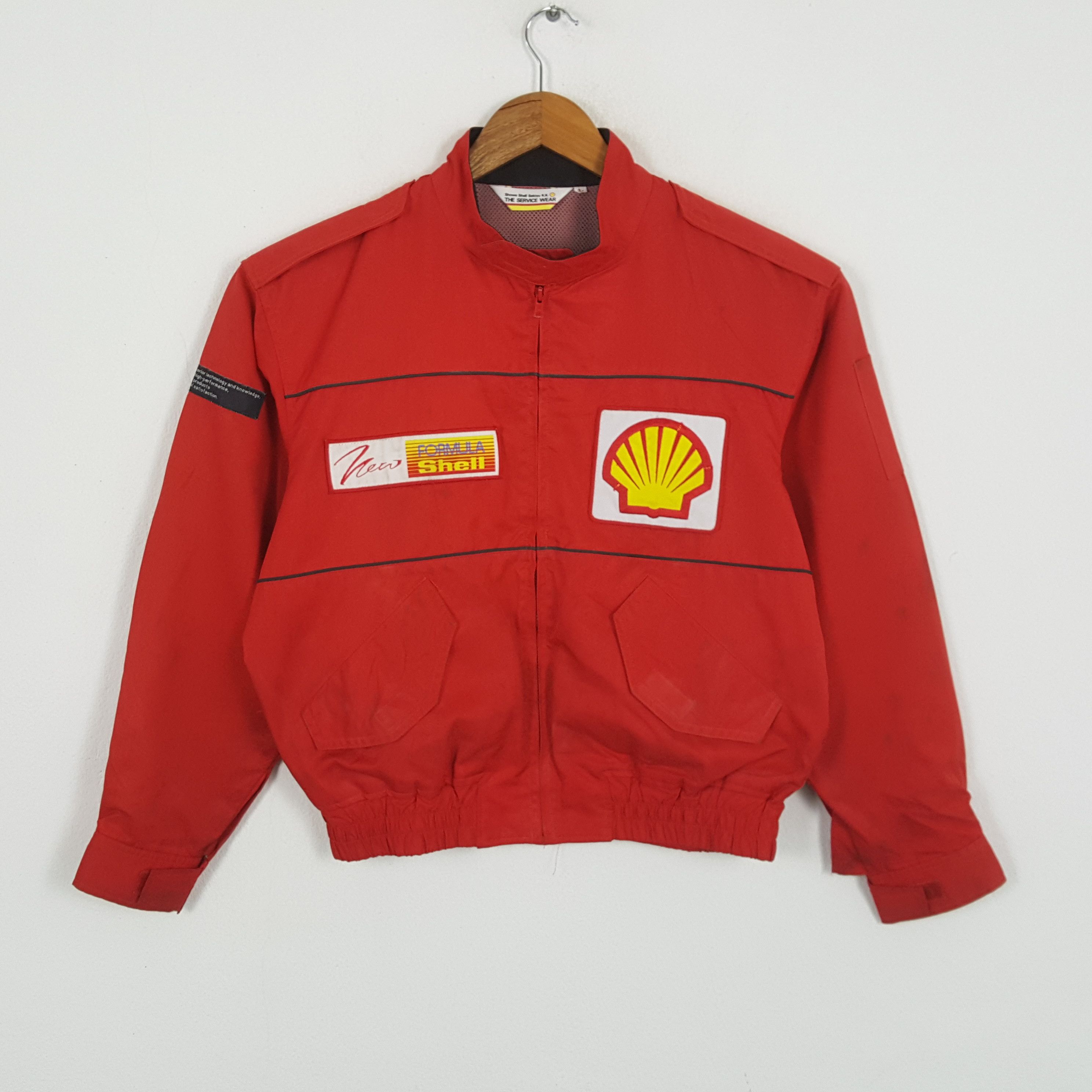 Ferrari × Vintage Vintage SHELL FORMULA 1 Ferrari Racing Team Jacket Size US L / EU 52-54 / 3 - 1 Thumbnail