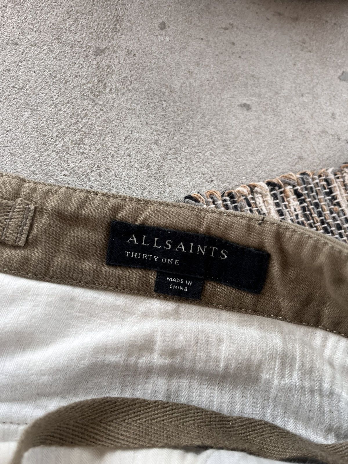 Allsaints Vintage AllSaints Green Military Avantgarde Y2K Cargo Shorts Size US 31 - 17 Thumbnail