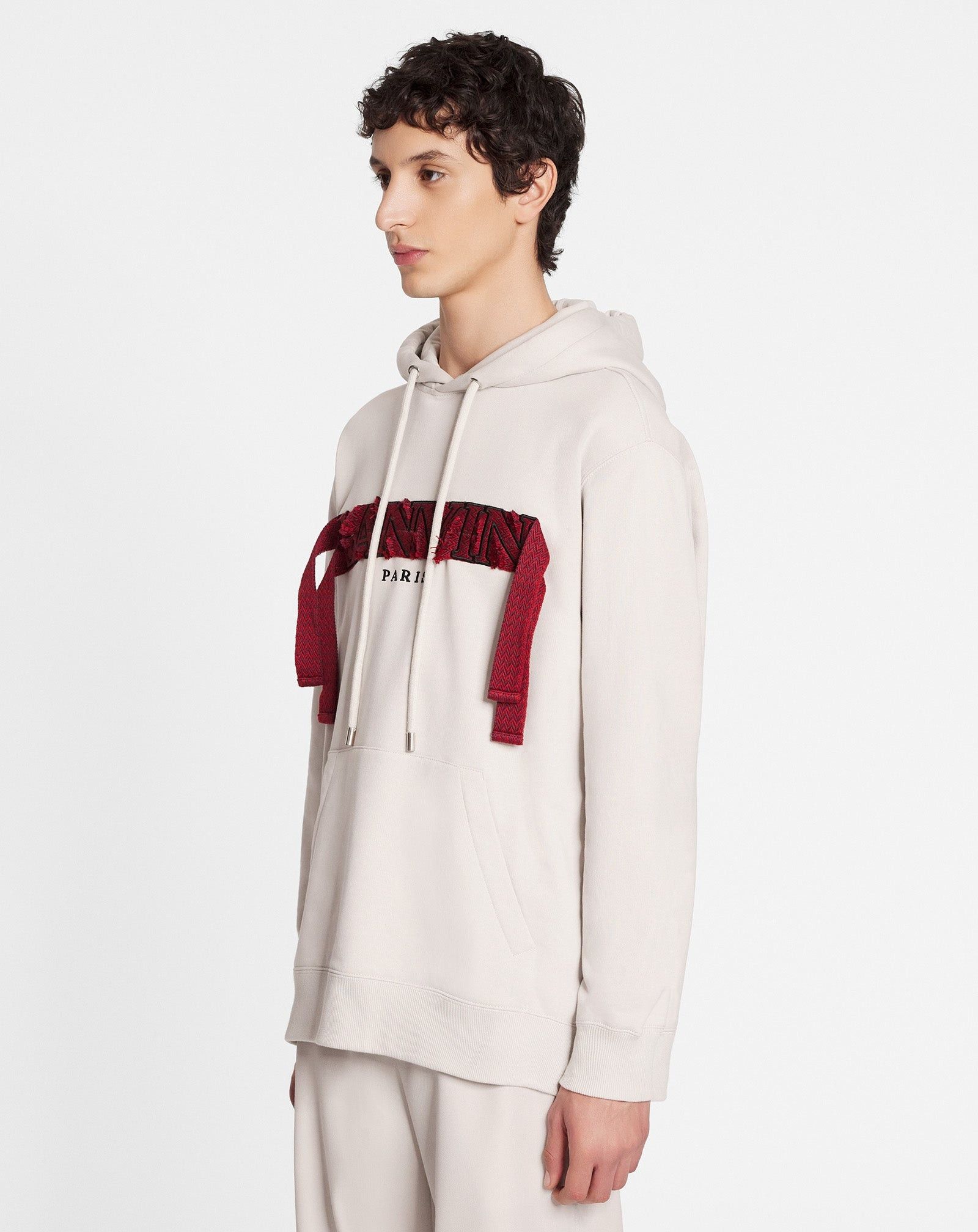 Lanvin o1w1db10225 Classic Oversized Curblace Hoodie in White Size US S / EU 44-46 / 1 - 3 Thumbnail