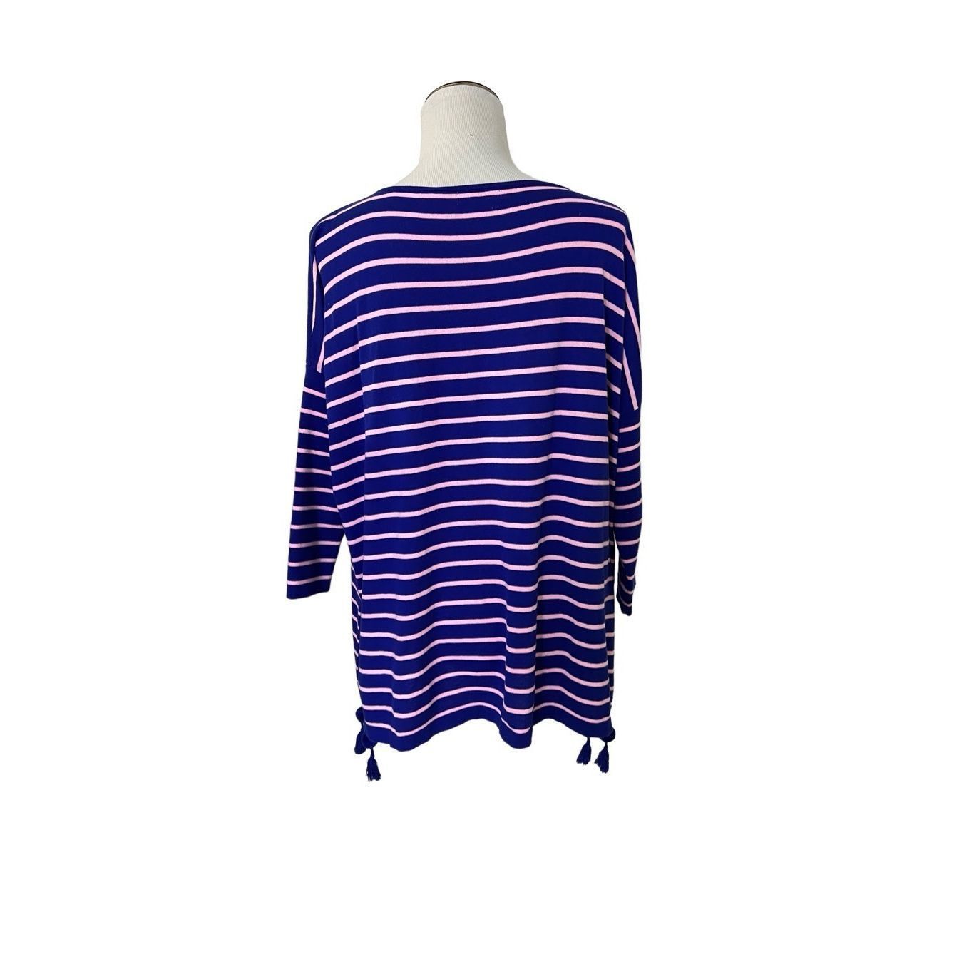 Lilly Pulitzer LILLY PULITZER Elba Sweater COASTAL SHELL STRIPE Twilight Bl Size M / US 6-8 / IT 42-44 - 4 Thumbnail