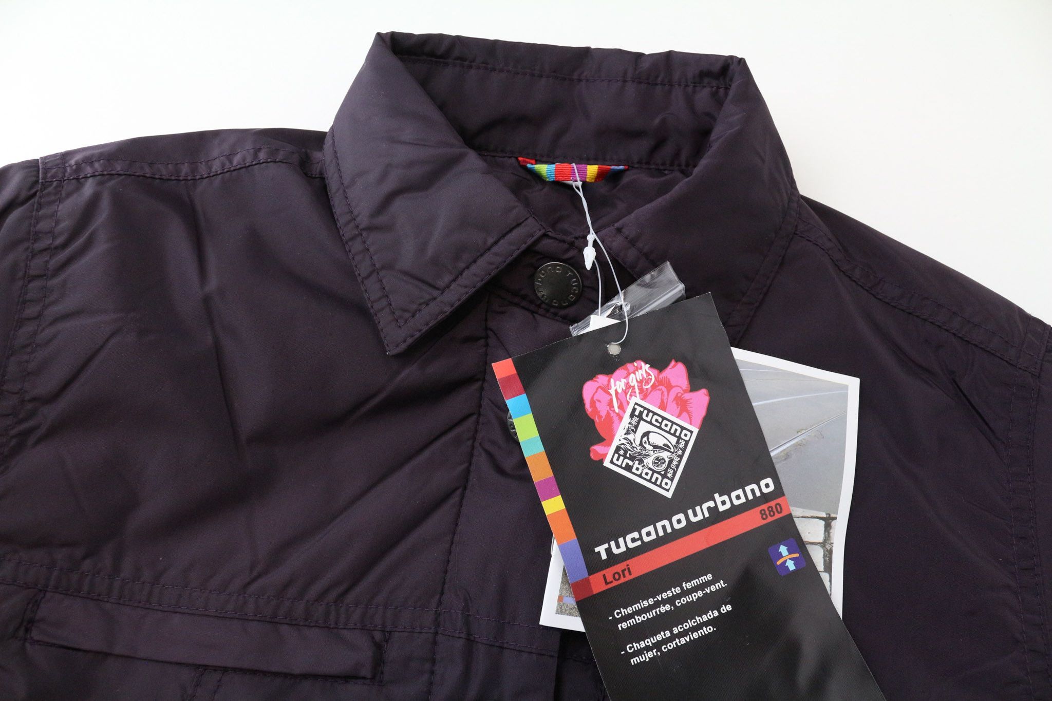 Other LORI XS Blackberry Padded Moto Jacket 75272 Size XS / US 0-2 / IT 36-38 - 3 Thumbnail
