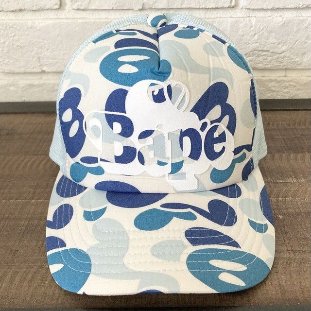 Bape BAPE X JJJJOUND COLOR CAMO COLLEGE MESH CAP | Grailed