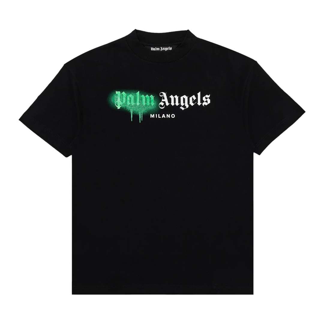 Palm Angels Milano Sprayed Tee Black Size US M / EU 48-50 / 2 - 1 Preview