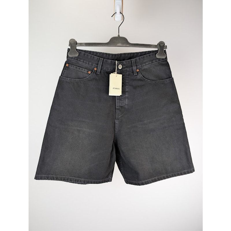 Vetements o1rshd1 Baggy Denim Shorts in Black Size US 30 / EU 46 - 2 Thumbnail