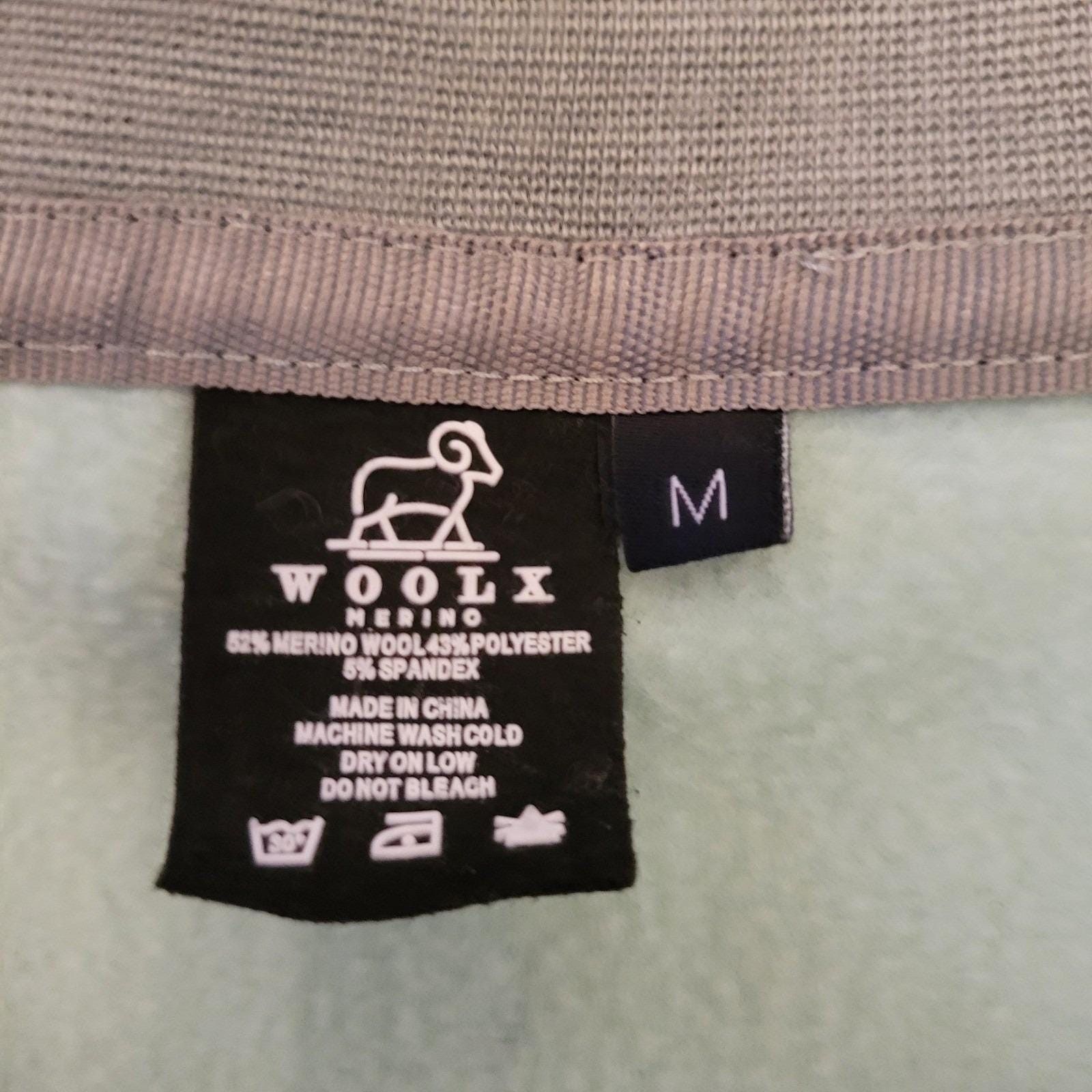 Other WOOLX Merino Wool Quarter Zip Sweatshirt Mint Green M CHLOE Size M / US 6-8 / IT 42-44 - 3 Thumbnail