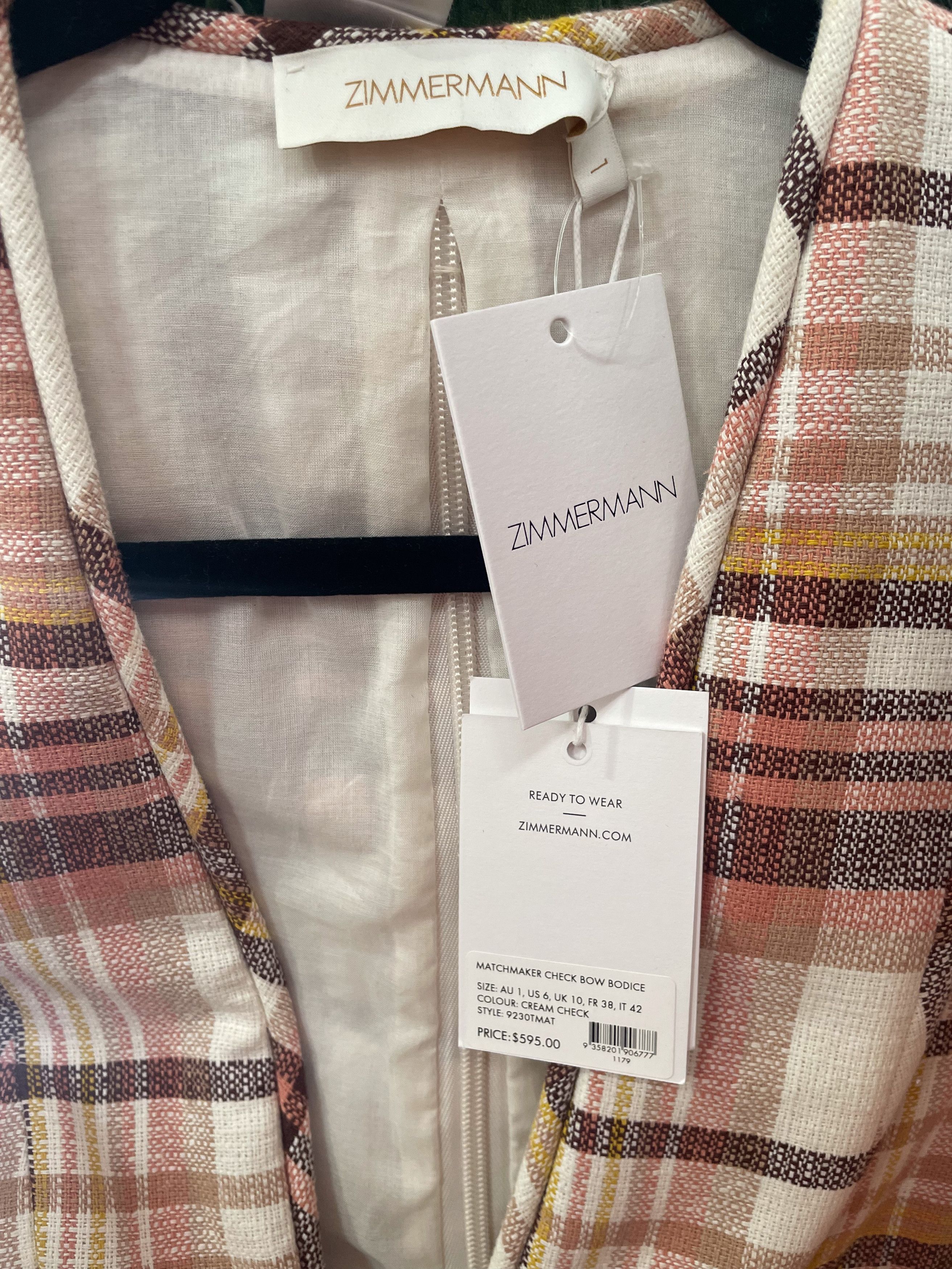 Zimmermann 2 Piece Matchmaker Check Bow Size M / US 6-8 / IT 42-44 - 10 Thumbnail