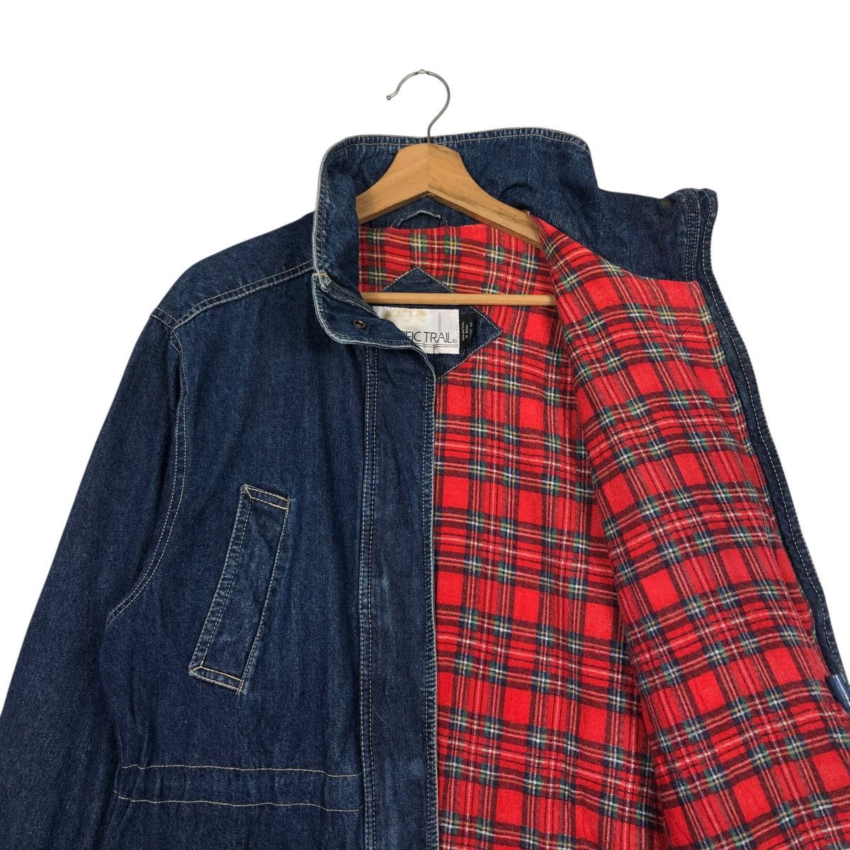 Japanese Brand 🔥VINTAGE BIKER DENIM JACKET BLANKET PACIFIC ISSEY MIYAKE Size US S / EU 44-46 / 1 - 14 Thumbnail