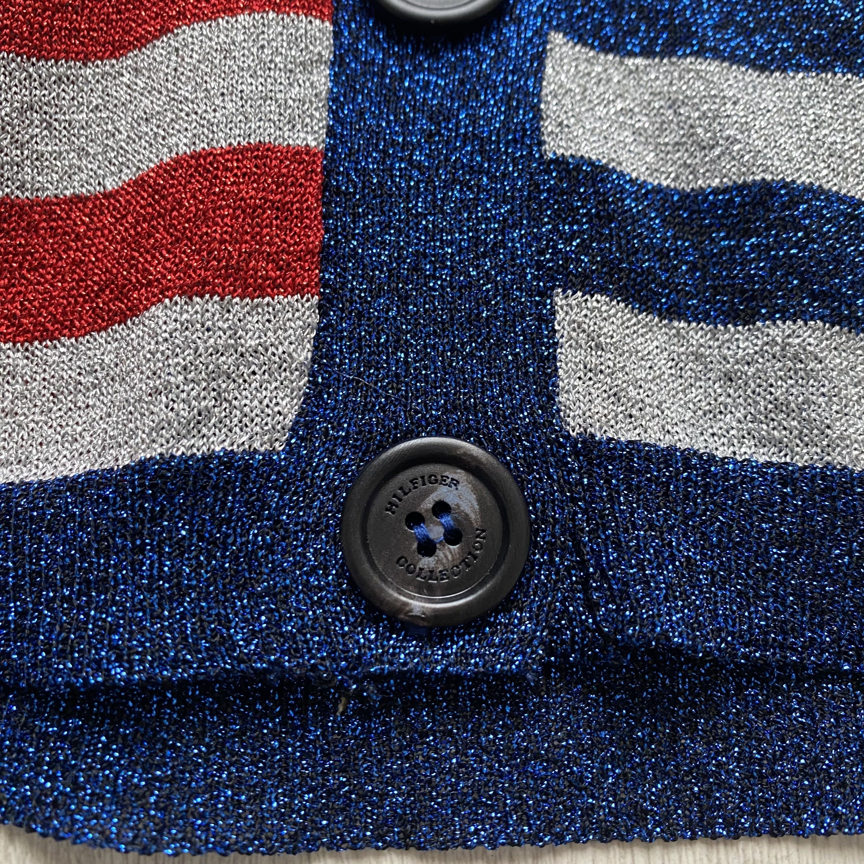 Tommy Hilfiger 🇺🇸 RRP 330$ Luxury Tommy Hilfiger USA flag cardigan Premiu Size M / US 6-8 / IT 42-44 - 5 Thumbnail