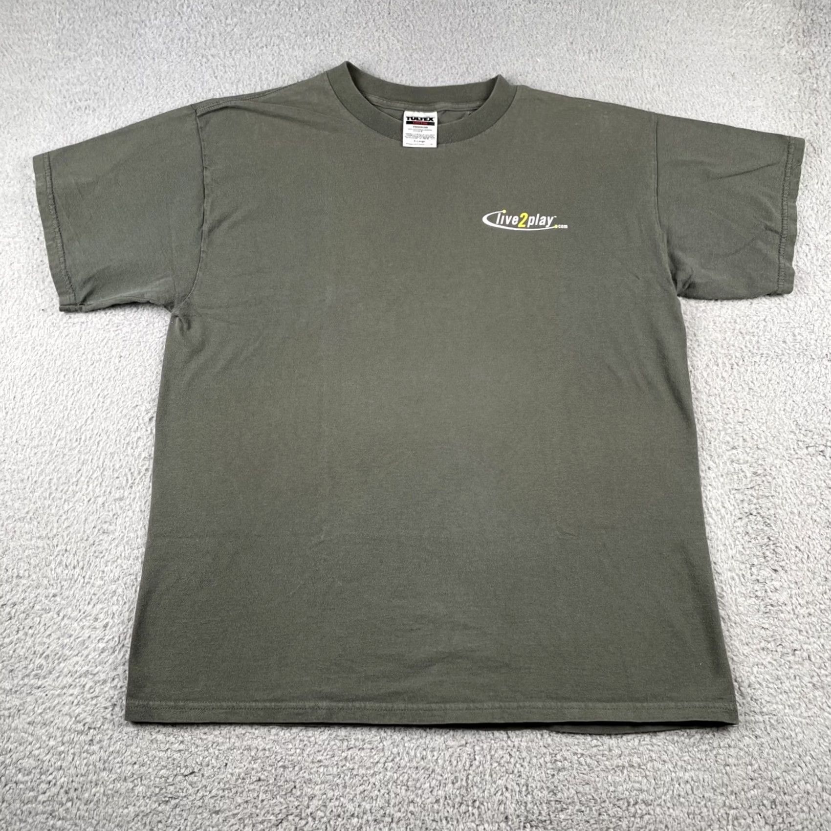 Tultex VINTAGE Tultex Shirt XL Green Skier Graphic Mountain Y2K Live2Play.com 90s Mens Size US XL / EU 56 / 4 - 7 Thumbnail