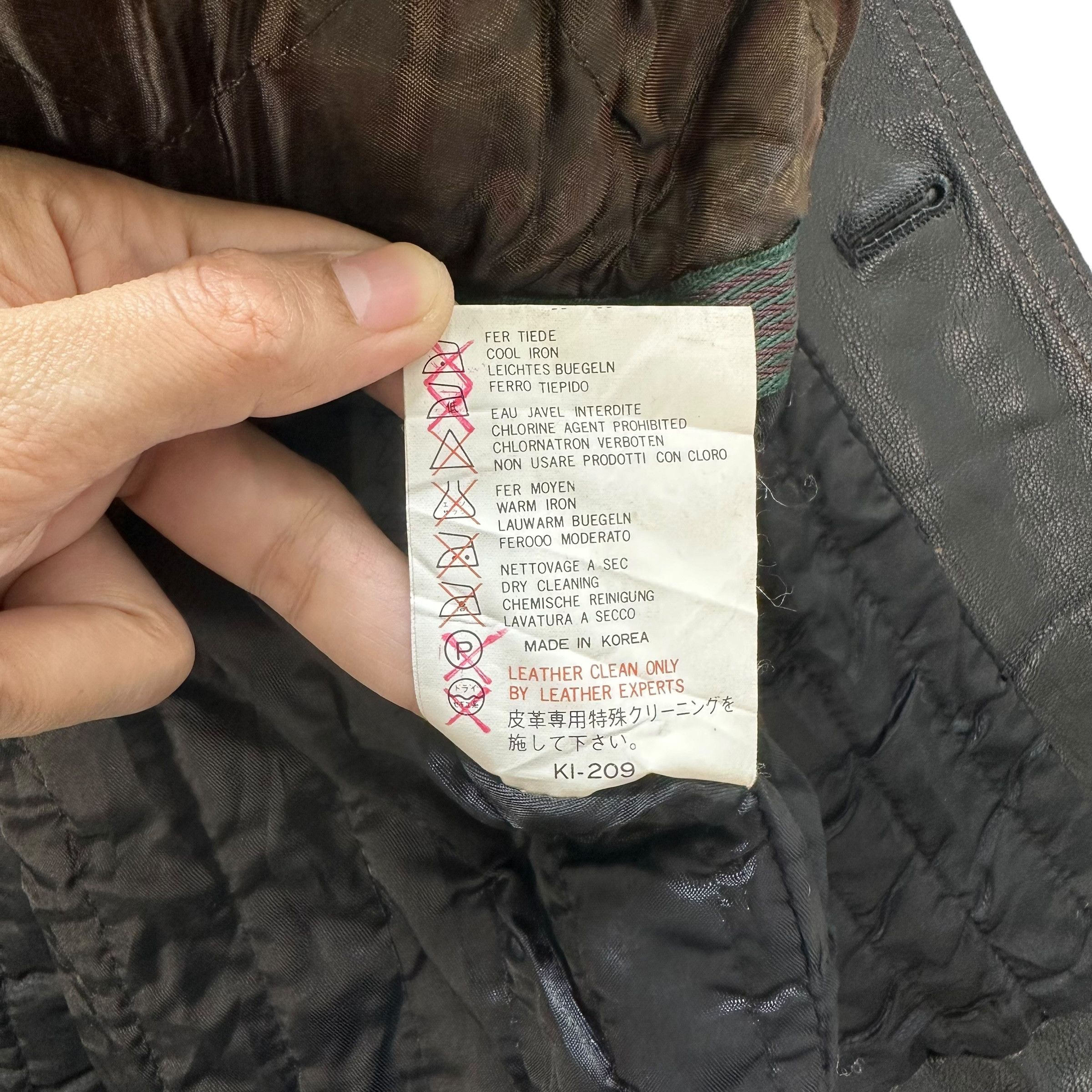 Vintage STRATH CONAR ITALIAN MODE 4 POCKET LEATHER JACKET #8990-46 Size US L / EU 52-54 / 3 - 10 Thumbnail