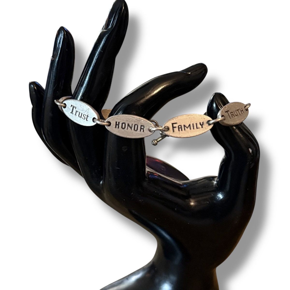 Other LHHF sterling oval link inspirational virtue bracelet Size ONE SIZE - 2 Thumbnail