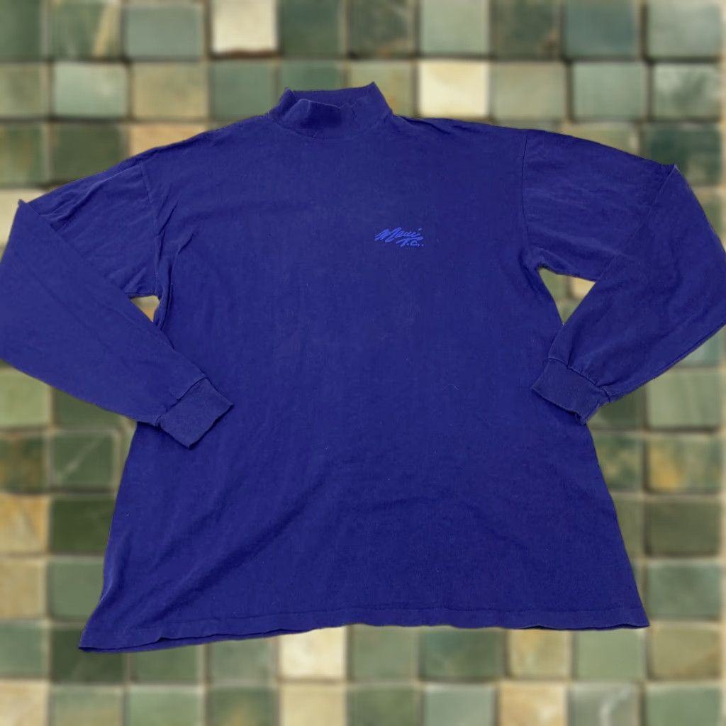 Vintage VINTAGE Maui Trading Company TC Purple Turtleneck Men's Large USA Classic Shirt Men's L Purple USA Size US L / EU 52-54 / 3 - 1 Thumbnail