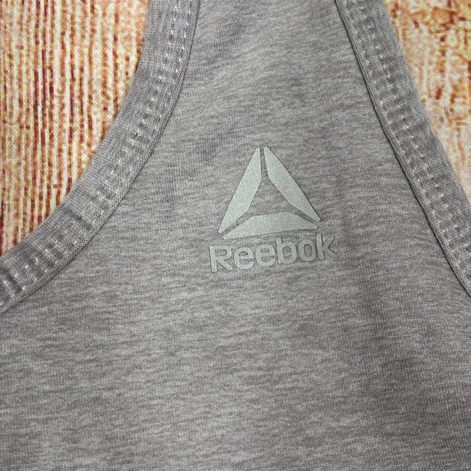 Reebok Reebok Women's Gray Racerback Tank Top Small Size S / US 4 / IT 40 - 4 Thumbnail