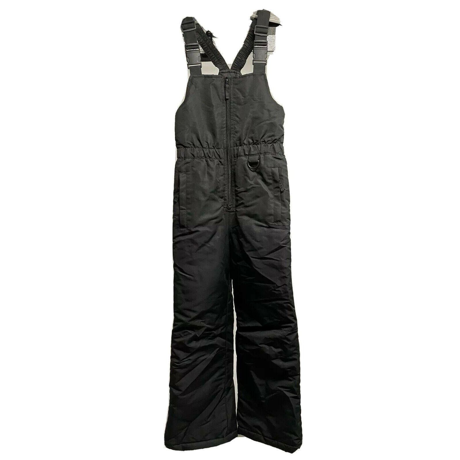 Other Athletech Youth Kids Black Ski Snow Bib Overall XS 4/5 Insul Size 22" - 1 Thumbnail