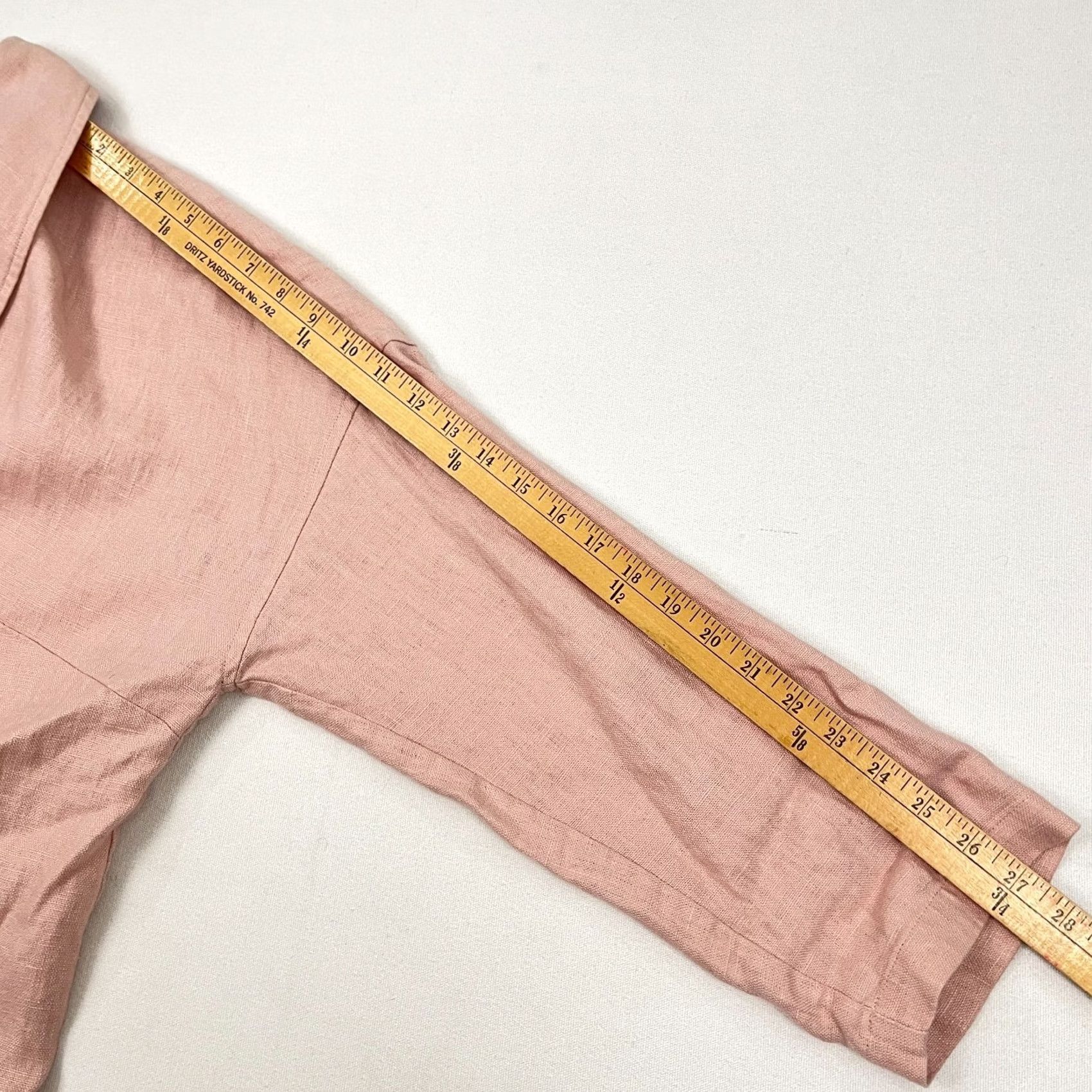 Eileen Fisher Eileen Fisher Jacket Womens 2X Pink Organic Linen Open Front Lagenlook Coastal Jacket Size XXL / US 16-18 / IT 52-54 - 7 Thumbnail