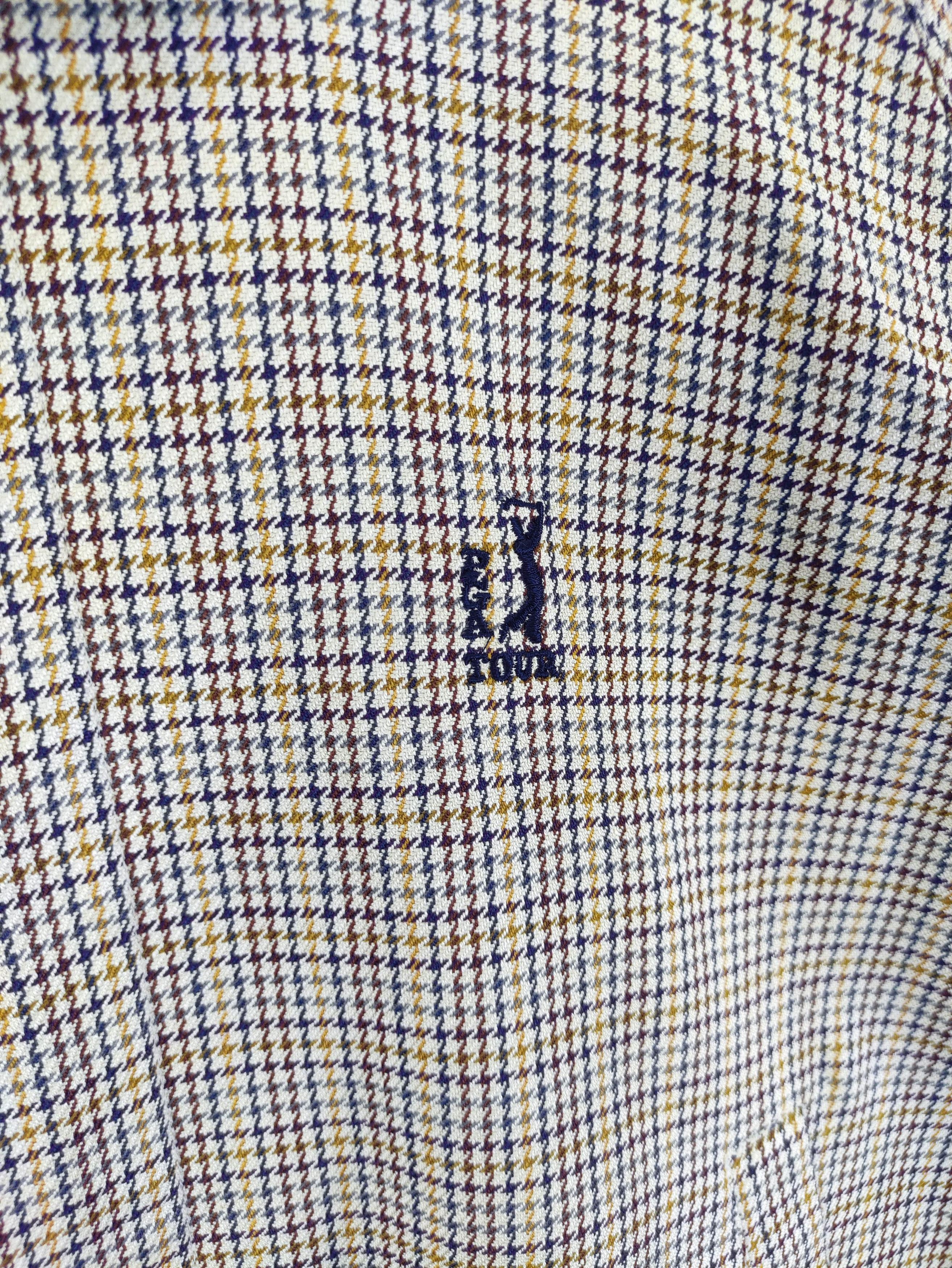 PGA Tour Vintage Pga Houndstooth Casual Jacket Zipper Size US L / EU 52-54 / 3 - 2 Thumbnail