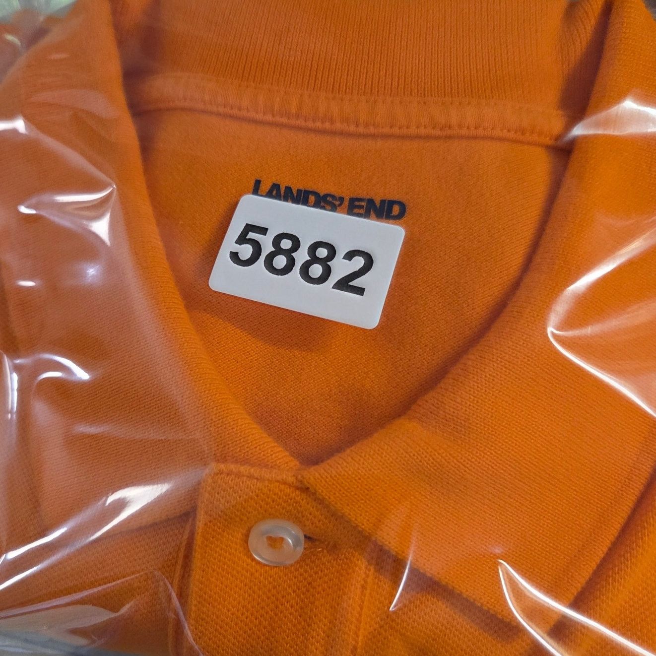 Lands' End Lands' End Mens Medium Orange Polo Shirt SC Palmetto Tree Size US M / EU 48-50 / 2 - 11 Thumbnail