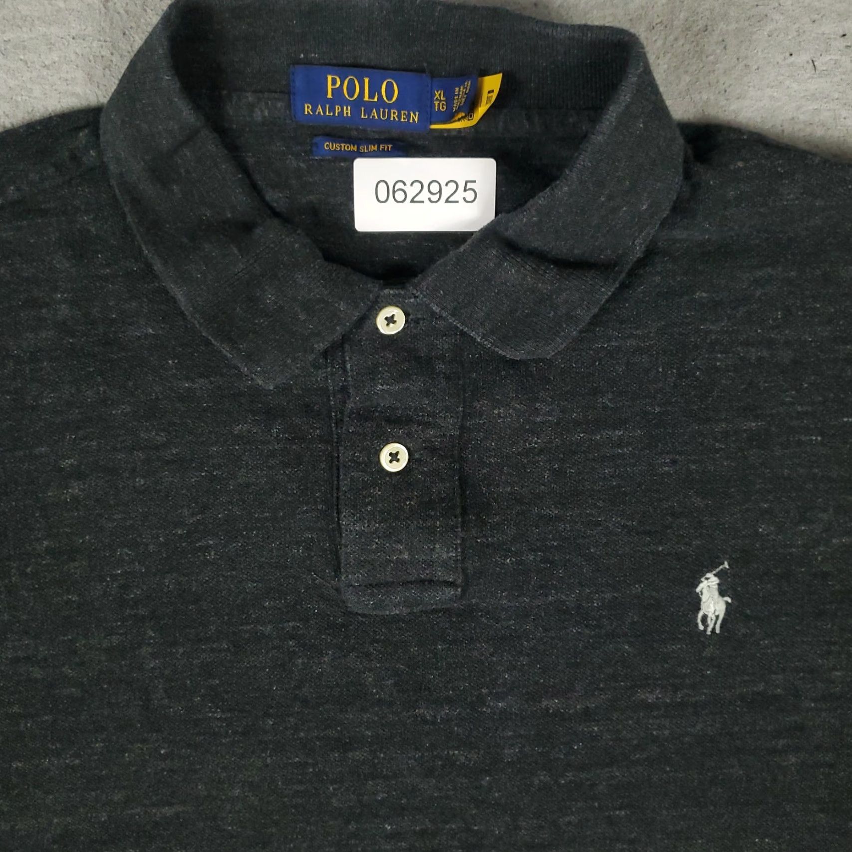 Ralph Lauren VINTAGE Ralph Lauren Polo Shirt Men XL Gray Casual Classic Short Sleeve Size US XL / EU 56 / 4 - 2 Thumbnail