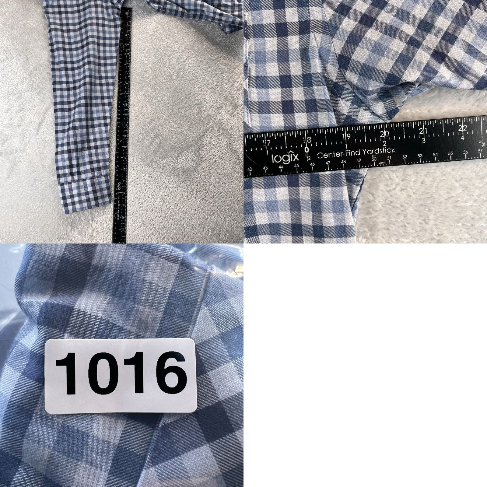 Billy Reid Billy Reid Shirt Mens Medium Blue Gingham Plaid Button Up Standard Cut Preppy Size US M / EU 48-50 / 2 - 9 Thumbnail