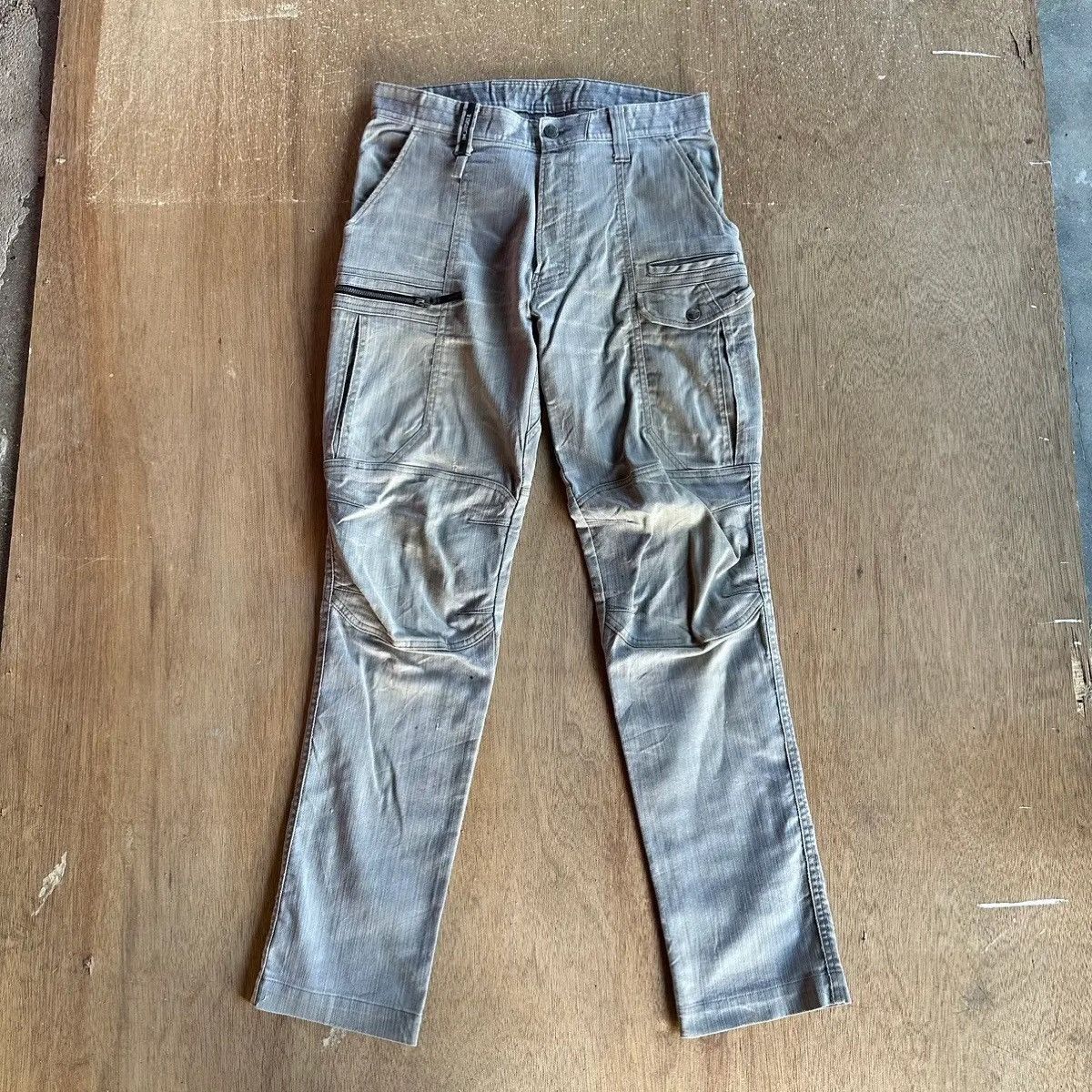 Japanese Brand × Vintage TORAICHI JAPAN VINTAGE DOUBLE KNEE WORKWEAR BIG POCKET PANTS Size US 31 - 1 Thumbnail