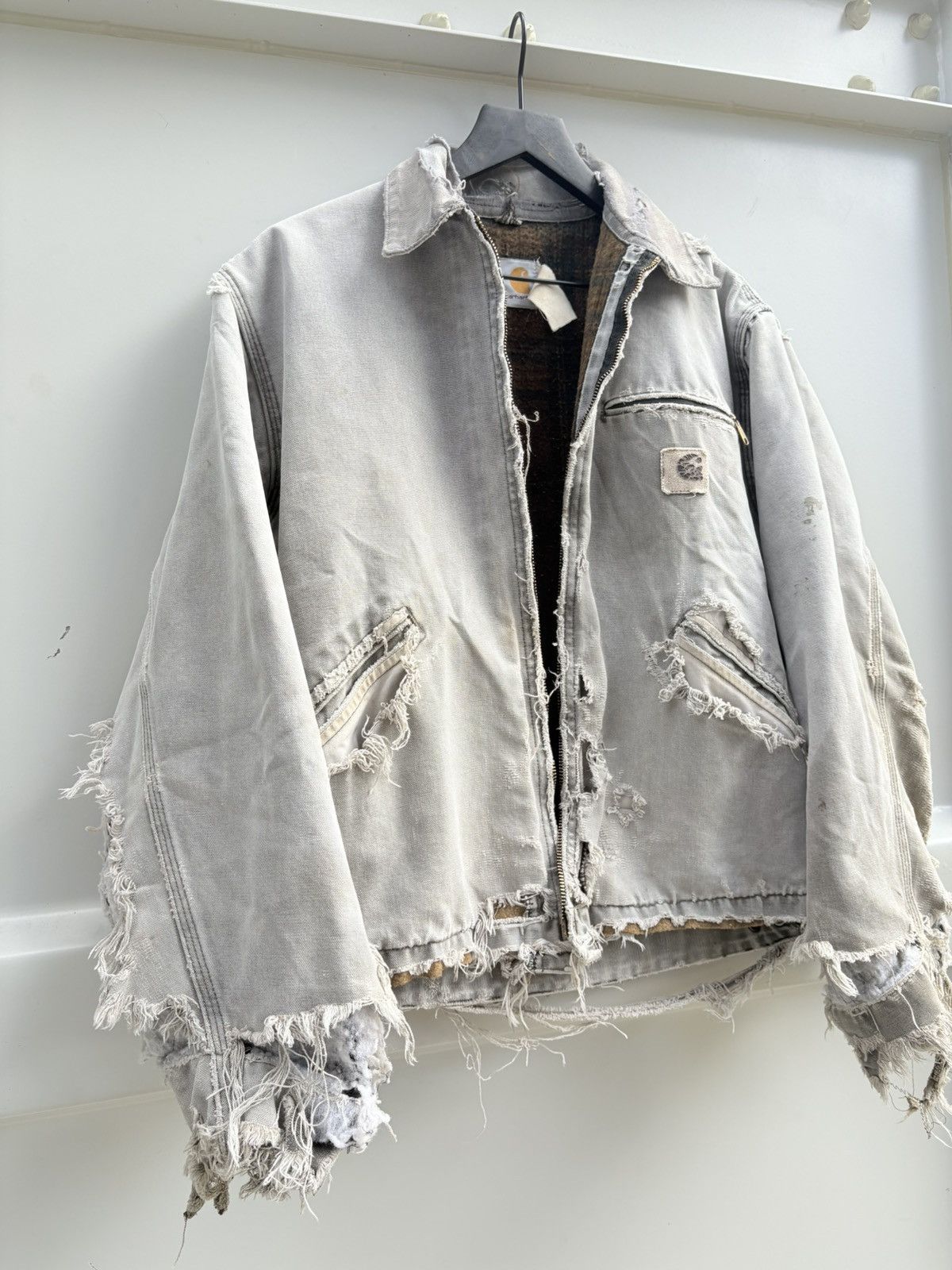 Carhartt Vintage Carhartt Detroit Faded Thrashed Jacket ERD GRUNGE Size US L / EU 52-54 / 3 - 2 Thumbnail