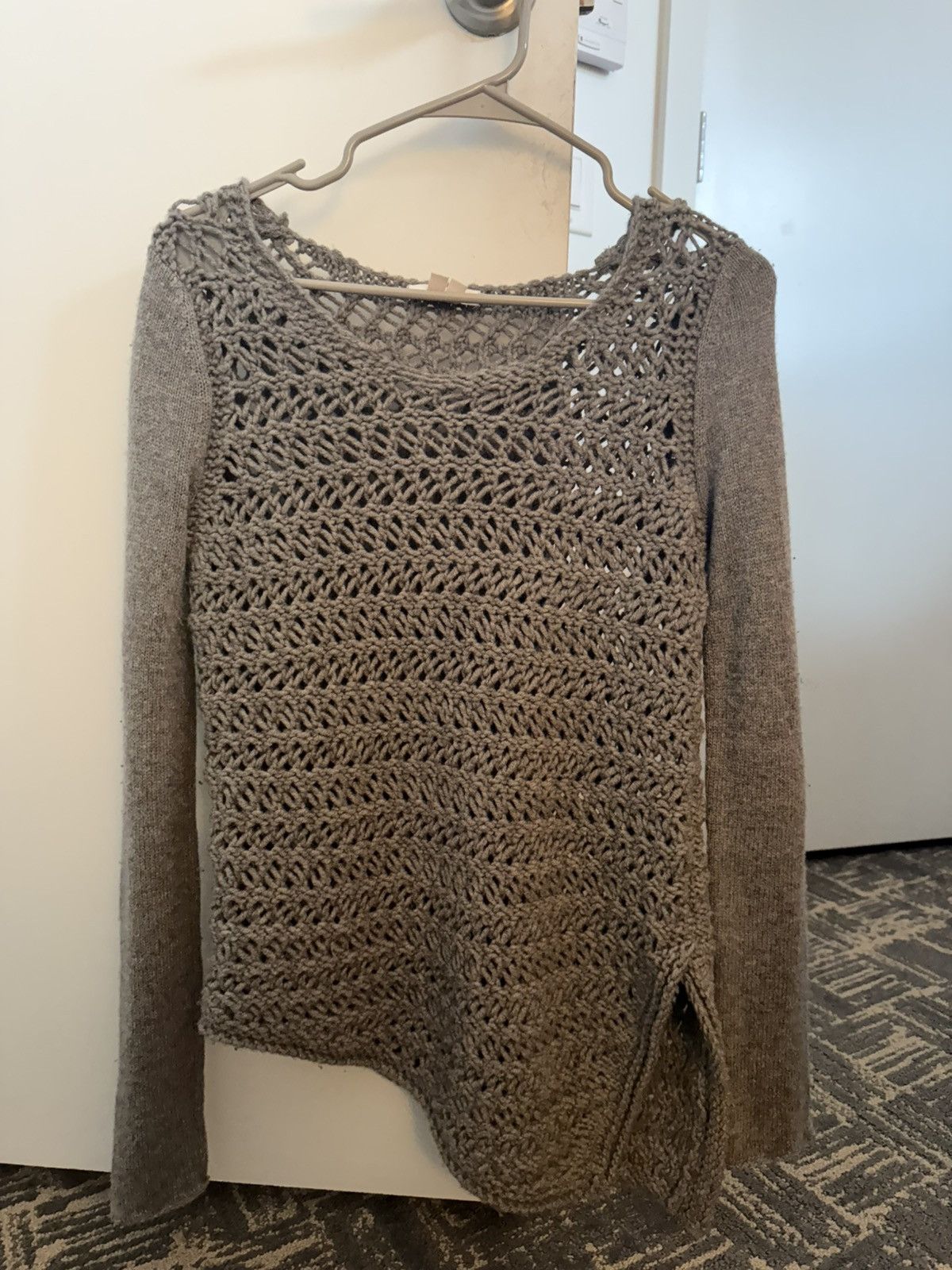 トップス helmut lang asymmetry bicolor knit トップス helmut lang asymmetry bicolor knit helmut lang