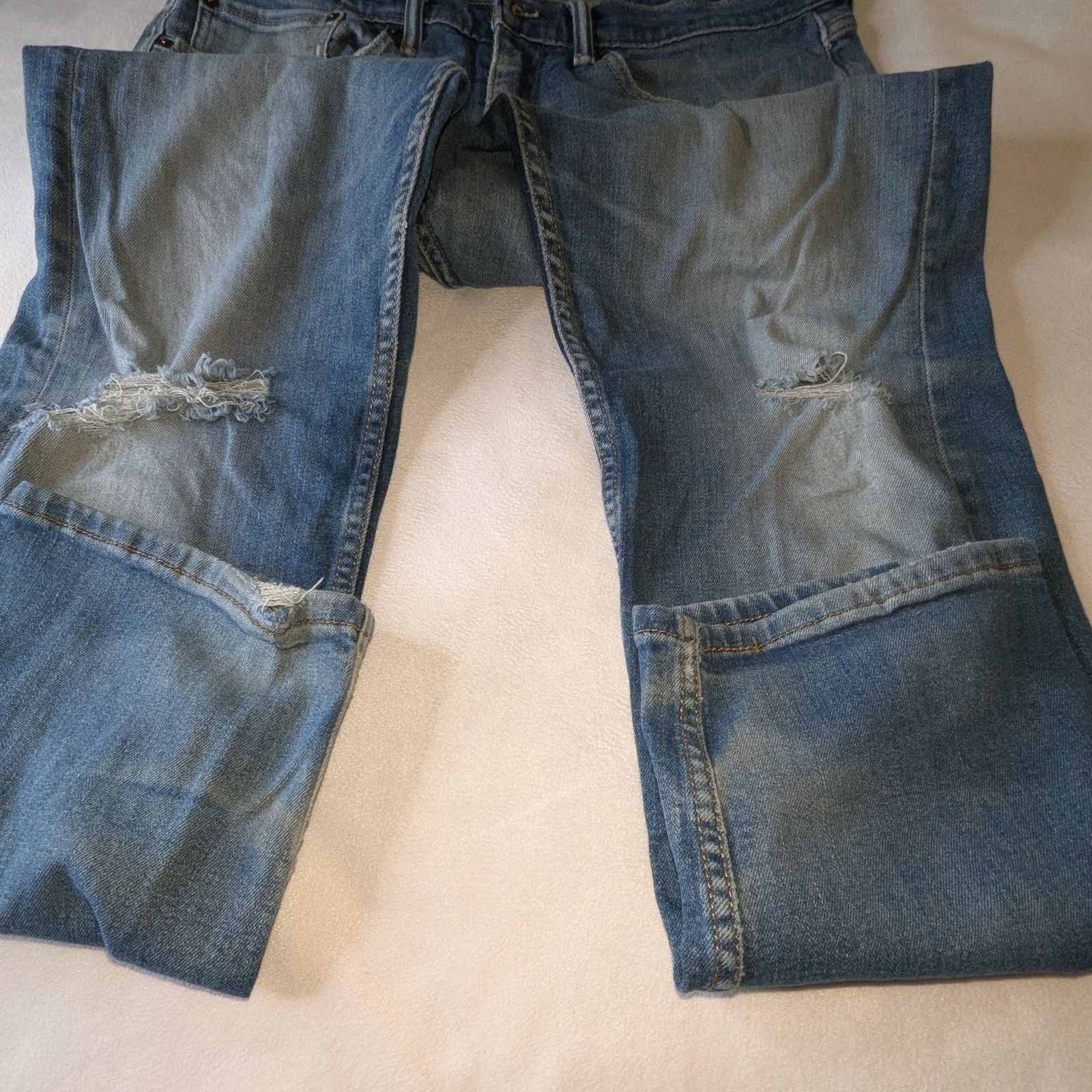 Levi's Levi's 505 Regular Fit Men's Denim Jeans for Men 38 x 32 Size US 38 / EU 54 - 8 Thumbnail