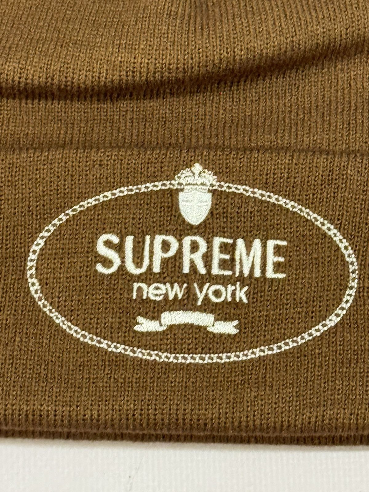 Supreme Fw24 Supreme Crest Beanie(Brown/OS) Size ONE SIZE - 6 Thumbnail
