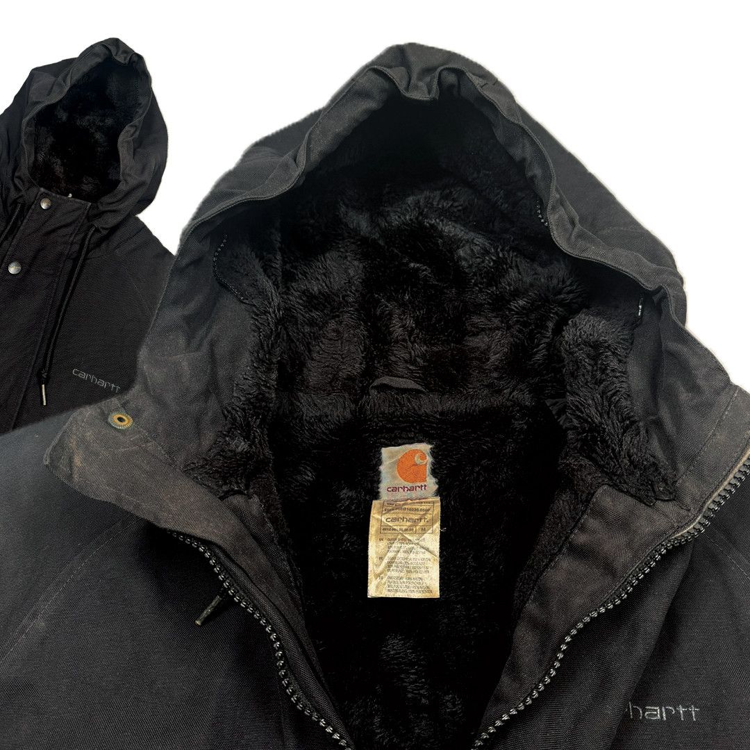 Carhartt Carhartt - Sherpa Lined Canvas Full Zip Jacket - Black - M Size US M / EU 48-50 / 2 - 4 Thumbnail