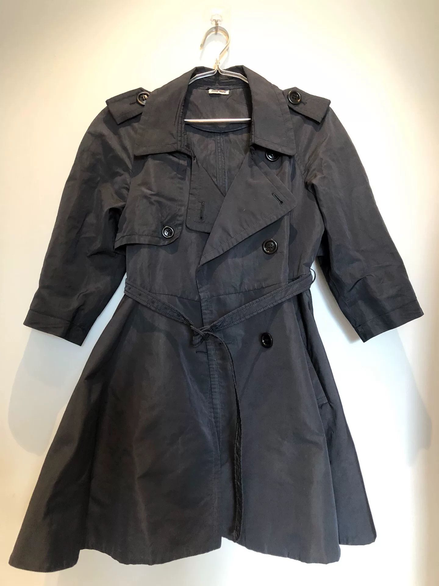 Miu Miu Miu Miu Runway Puff Hem Trench Coat Size S / US 4 / IT 40 - 1 Thumbnail