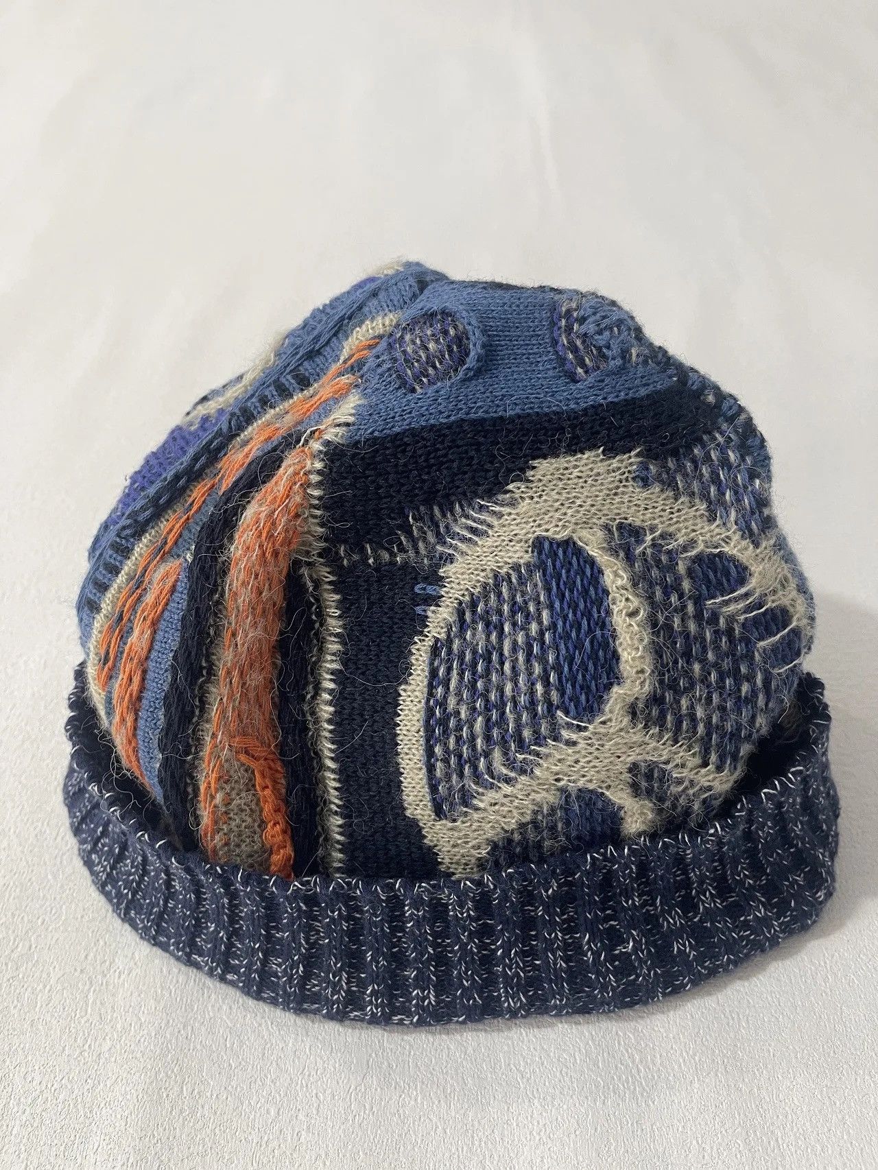 Designer × Vintage Handmade Vintage Patchwork Warm Winter Hat Cap Size ONE SIZE - 1 Thumbnail