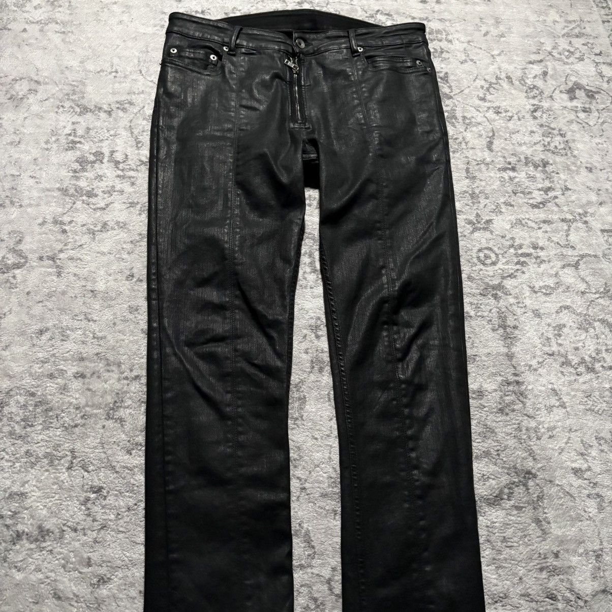 Rick Owens Drkshdw Rick Owens DRKSDHW SBW Heavy Waxed Tyrone Slit Cut Jeans Size US 32 / EU 48 - 3 Thumbnail