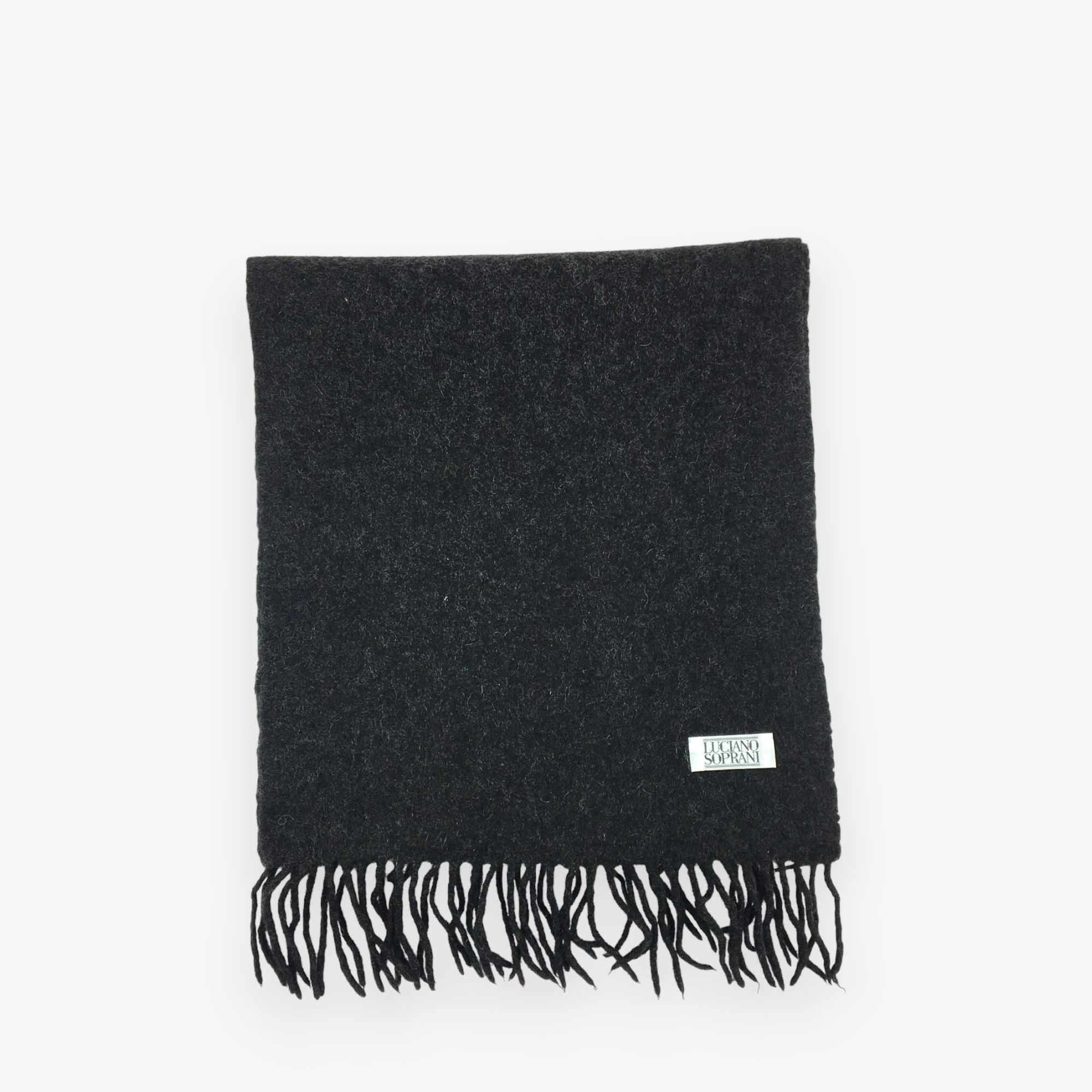 Vintage Vintage Luciano Soprani Scarf Muffler Wool Cashmere Scarves Size ONE SIZE - 3 Thumbnail