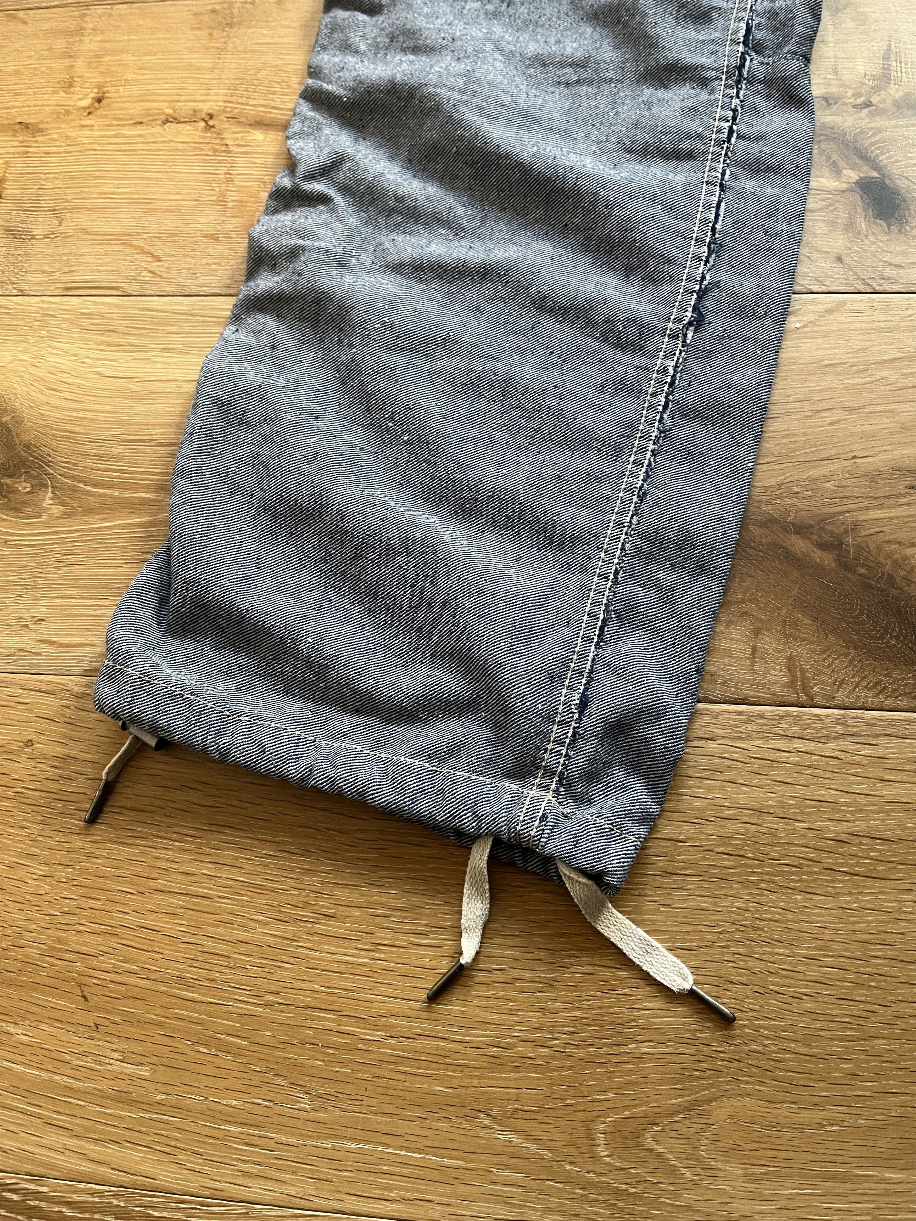 Designer GOA elastic twill pants raw seam Size US 32 / EU 48 - 4 Thumbnail