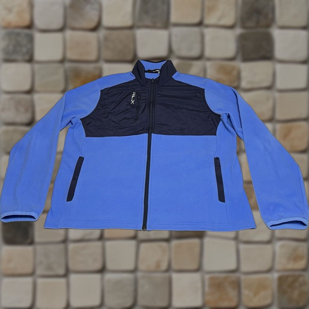 RLX Ralph Lauren RLX Ralph Lauren Fleece Jacket Men's Large Blue Full Zip Golf Logos Windbreaker Size US L / EU 52-54 / 3 - 1 Thumbnail