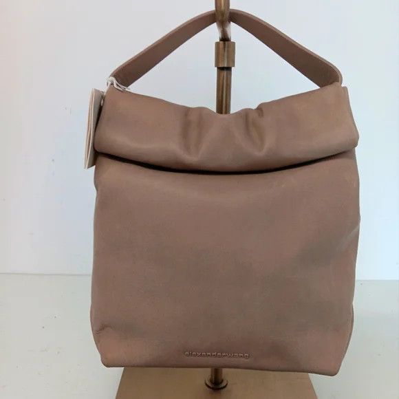 Alexander Wang Alexander Wang Waxed Leather Lunch Tote - Mushroom Size ONE SIZE - 2 Thumbnail