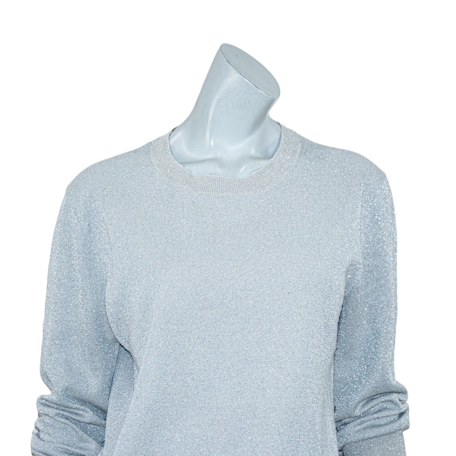 J.Crew J.Crew Collection Metallic sparkle Crew Pullover gray Small Size S / US 4 / IT 40 - 8 Thumbnail