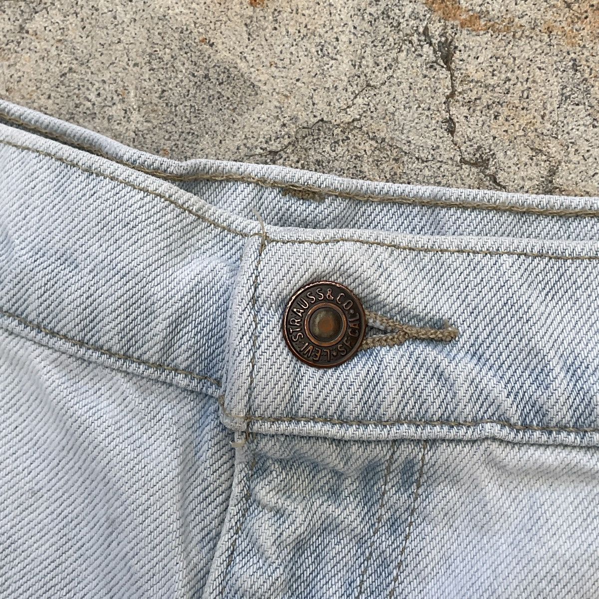 Levi's × Vintage Vintage 80s Levi's Made In USA 550 Orange Tabs Denim Shorts Size US 38 / EU 54 - 5 Thumbnail