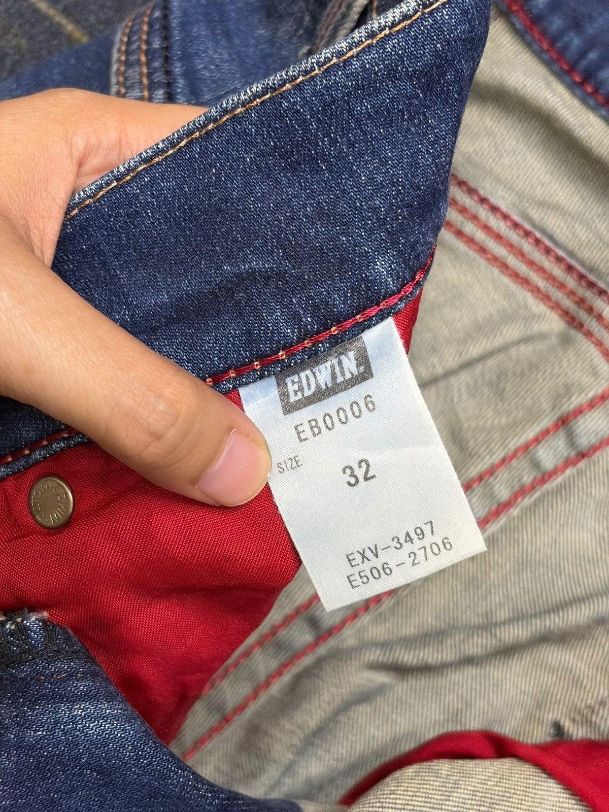 Edwin Vintage Edwin Blue Trip Mud Wash Distressed Jeans Size 32" / US 10 / IT 46 - 5 Thumbnail